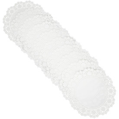 Wilton Lacy Floral Paper Doilies, Bright White, 10" Round, 10-Count