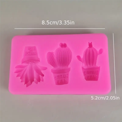 Potted Plants Shape 3D Silicone Mold