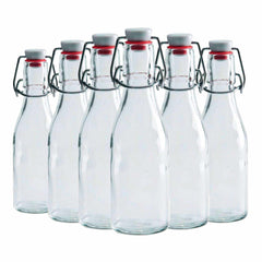 8.5 oz Swing Top Glass Bottle with Stainless Steel Wire Air Tight Leakproof Seal for Vanilla Extract