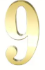 Golden Mirror Numbers 0-9