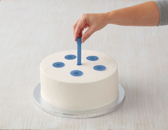 Wilton Plastic Support Rods and Caps, 14-Piece