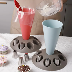 Pastry/Piping Bag Stand with tip holder