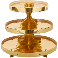 Wilton Gold 3-Tier Ready-to-Build Treat Stand, 10.5-Inch
