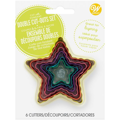 Wilton Star-Shaped Fondant Cut-Out Set, 6-Piece
