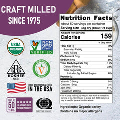 Organic Hulled Barley