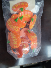 Trick or Treat Pumpkin Rings - 12ct