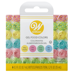 Wilton Pastel Gel Food Color Set, 4-Count