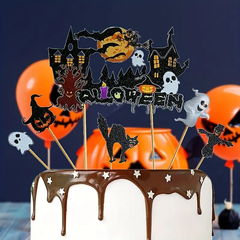 Halloween Cake Topper - 6pcs,