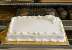 Cake Board - 1/4  Sheet Gold Wrap - (Foldunder)