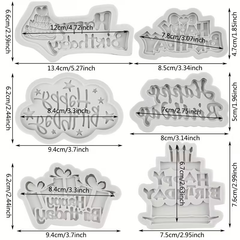 Happy Birthday Silicone Molds