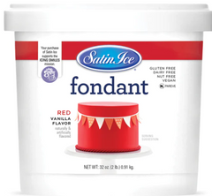 Satin Ice Red Vanilla Fondant - 2lb