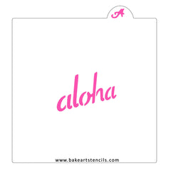 Aloha Cookie Stencil
