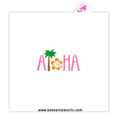 Aloha Luau Cookie Stencil