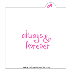 Always & Forever Cookie Stencil