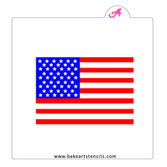 American Flag Cookie Stencil Set