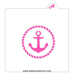 Anchor Rope Cookie Stencil