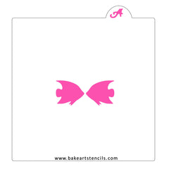 Angel Fish Kiss Cookie Stencil