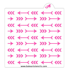 Arrows Bohemian Cookie Stencil