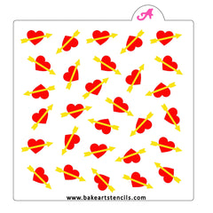 Arrows & Hearts Cookie Stencil Set