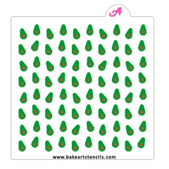 Avocado Pattern Stencil Set