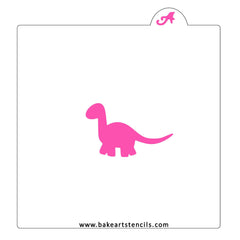 Baby Brontosaurus Cookie Stencil