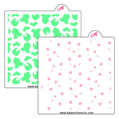 Baby Clothes Pattern Stencil Set