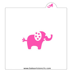 Baby Elephant Cookie Stencil