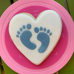 Baby Footprint Cookie Stencil