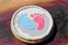 Baby Footprint Cookie Stencil