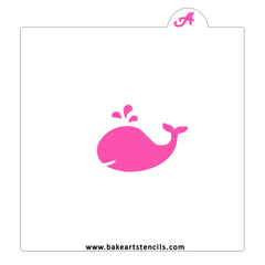 Baby Whale Cookie Stencil