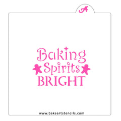 Baking Spirits Bright Cookie Stencil