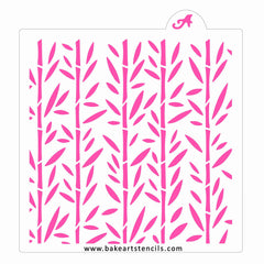 Bamboo Pattern Cookie Stencil