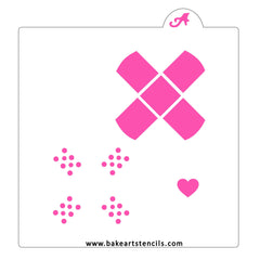 Bandaid Better Cookie Stencil Set