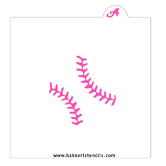 Baseball Cookie Stencil