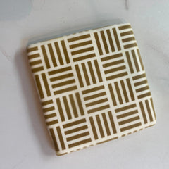 Basketweave Pattern Cookie Stencil