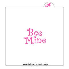 Bee Mine Cookie Stencil