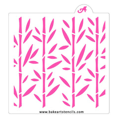 Big Bamboo Pattern Stencil