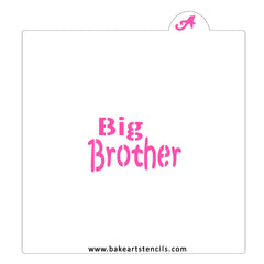 Big Brother Cookie Stencil