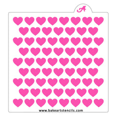 Big Hearts Pattern Cookie Stencil