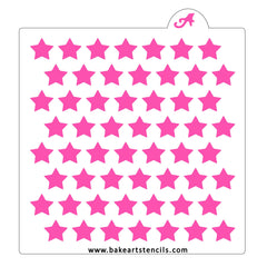 Big Stars Pattern Stencil