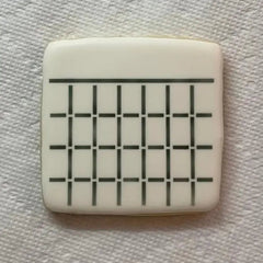 Blank Calendar Cookie Stencil