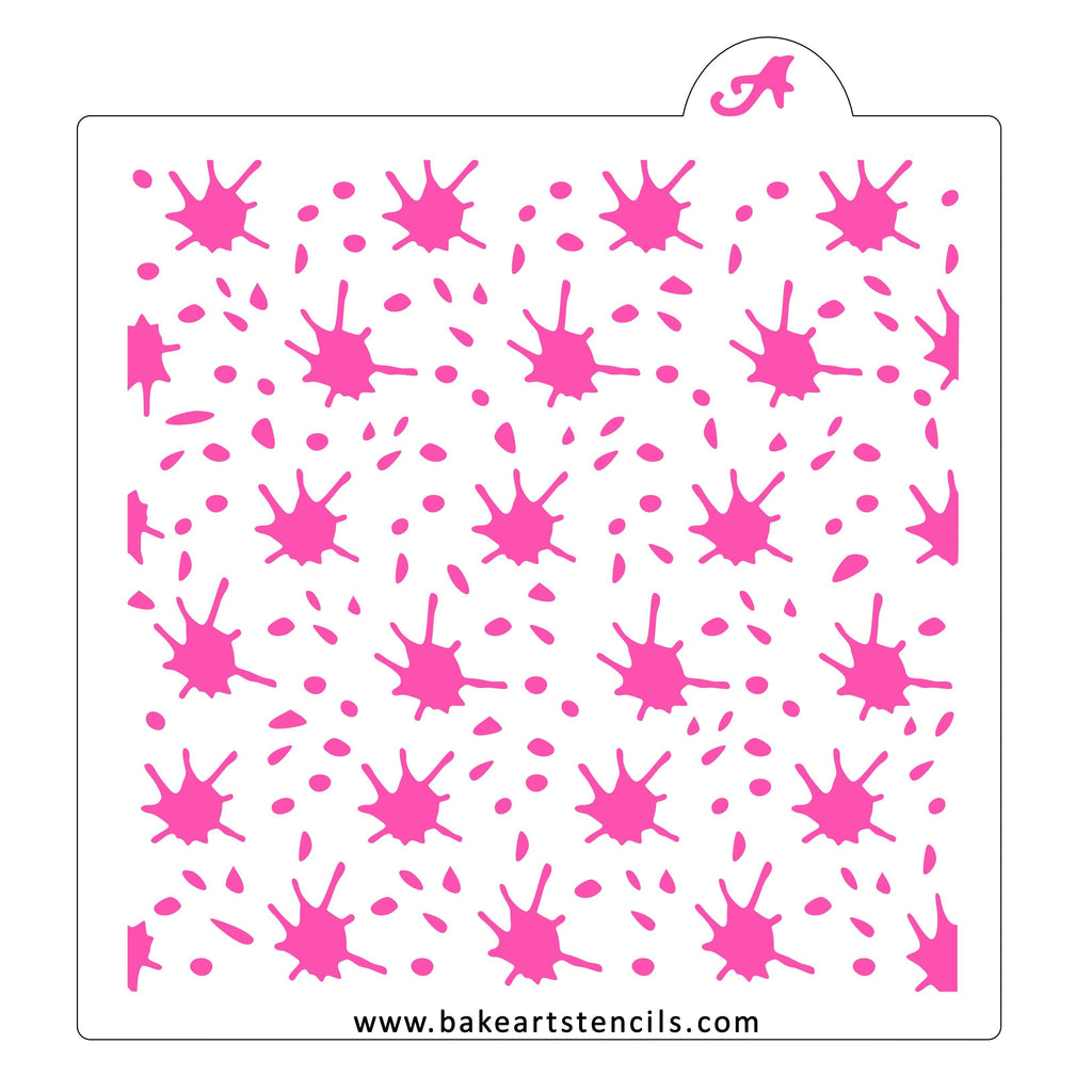 Splatter Pattern Stencil | Cake Craft Shoppe, LLC