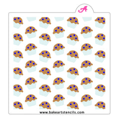 Blueberry Muffin Pattern Stencil Set