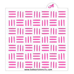 Bohemian Basket Weave Pattern Stencil