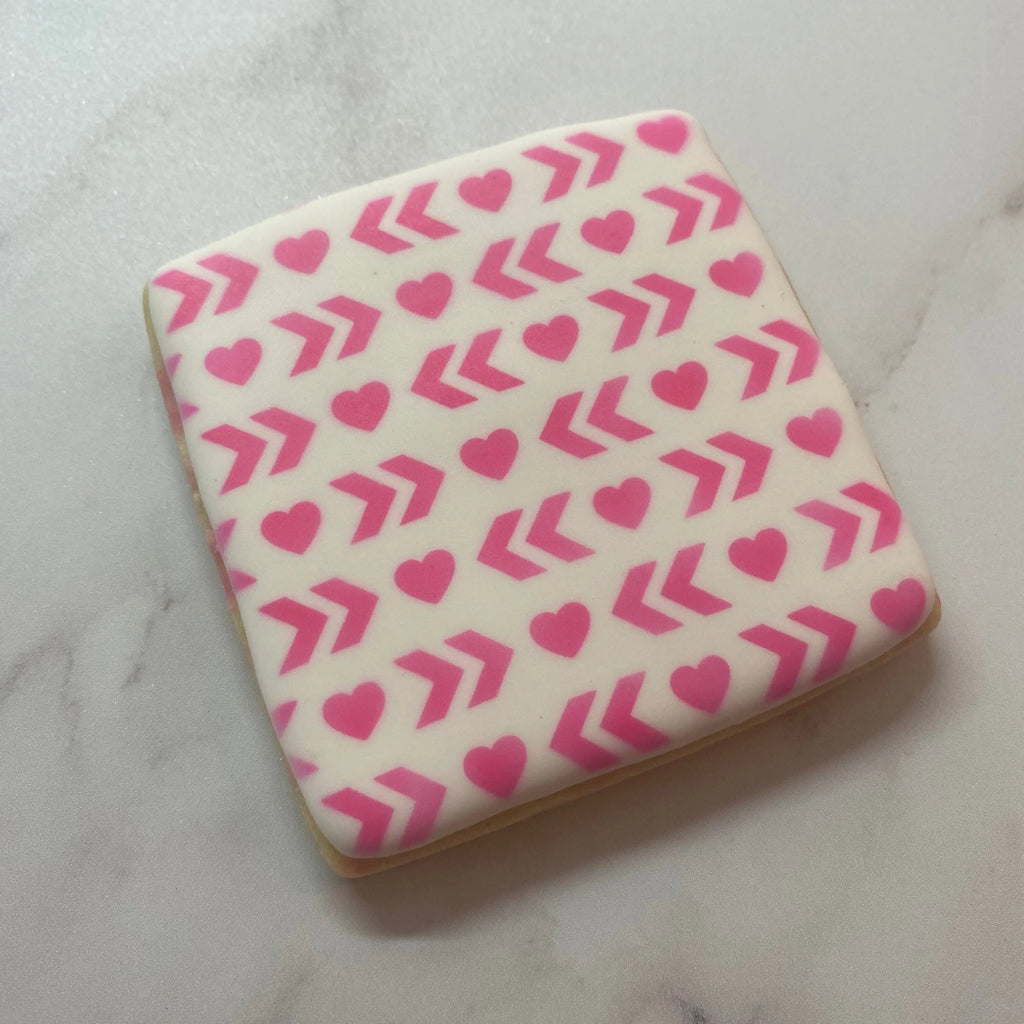 Boho Hearts Pattern Cookie Stencil | Cake Craft Shoppe, LLC
