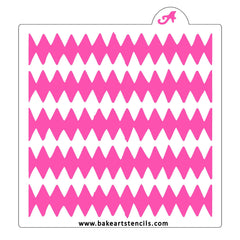 Boho Zig Zag Pattern Stencil