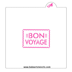 Bon Voyage Cookie Stencil