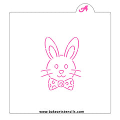 Bow Tie Bunny PYO Cookie Stencil