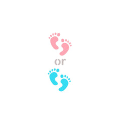 Boy or Girl Footprints Stencil Set