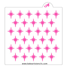 Bright Stars Pattern Stencil